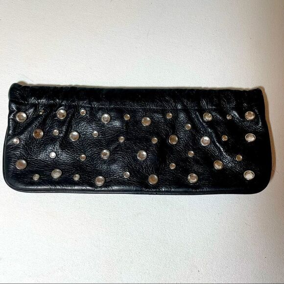 bebe Y2K Vintage Black Clutch Bag With Rhinestones - Picture 1 of 6